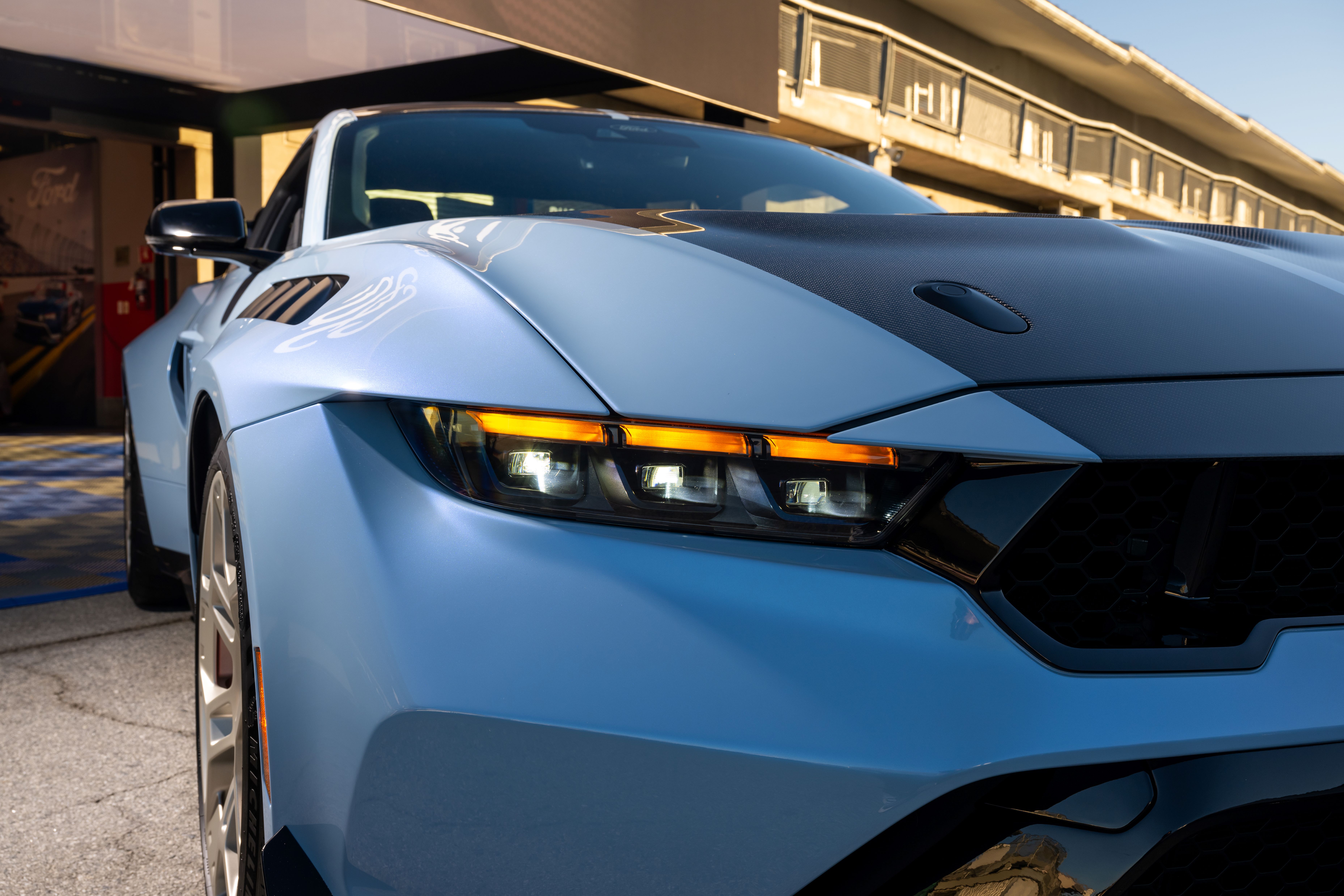 Ford Mustang GTD to make its European debut in June at the 24 Hours of Le Mans, followed by the 24 Hours of Spa and the Goodwood Festival of Speed LICENSE EXPIRES: Perpetual - LICENSE BY: Ford LICENSE SCOPE: A - Earned editorial, press releases, press kits. REGION: Global COPYRIGHT AND IMAGE RIGHTS: This content is solely for editorial use and for providing individual users with information. Any storage in databases, or any distribution to third parties within the scope of commercial use, or for commercial use is permitted with written consent from Ford of Europe only.