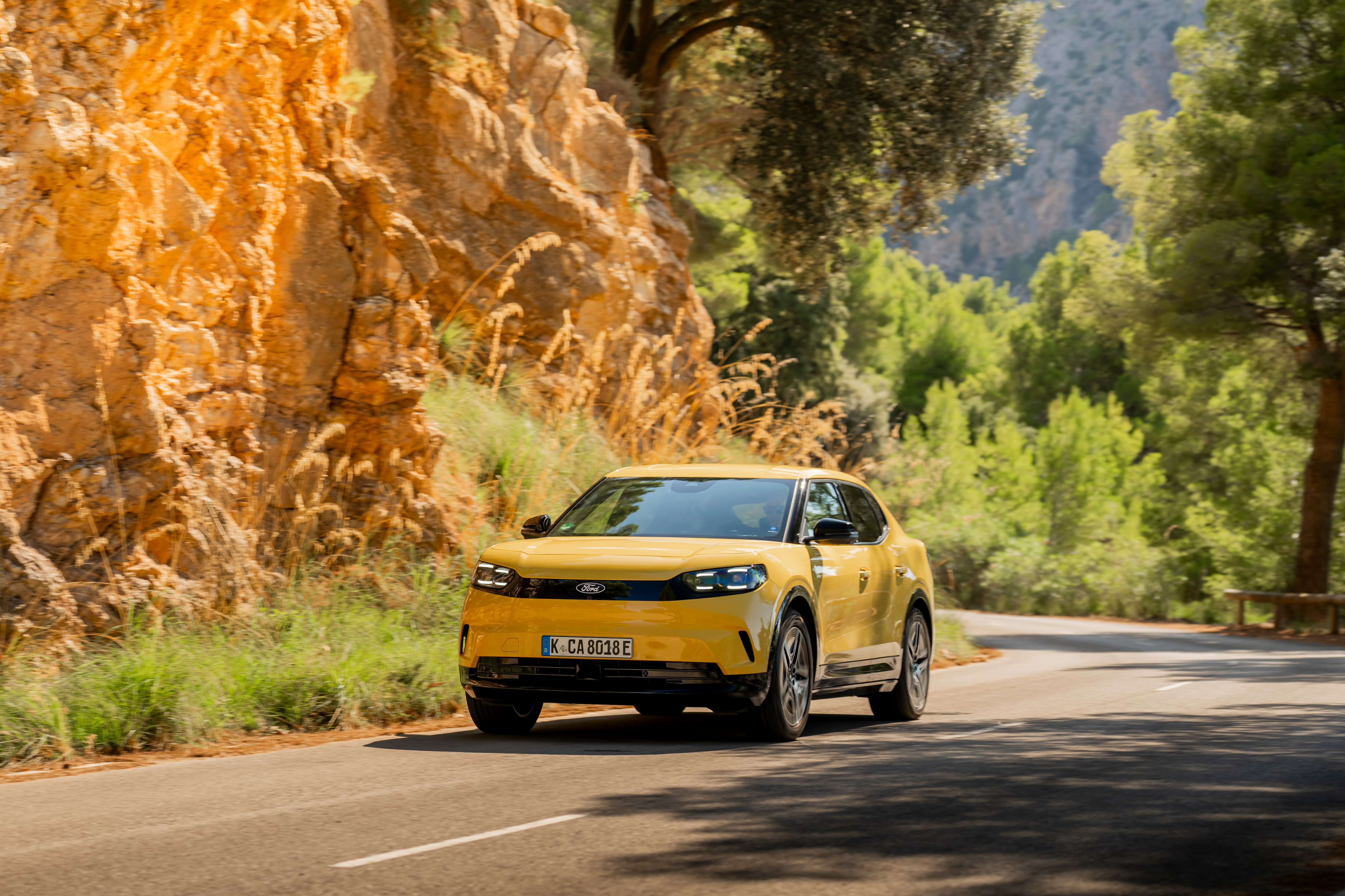 The Ford Capri Standard Range model's enhanced electric motor delivers more power and better responsiveness.