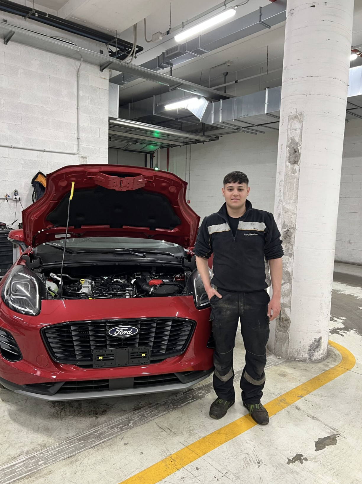 Davide Caridi, former Ford Youth Academy student and employee of the Carpoint dealership in Rome