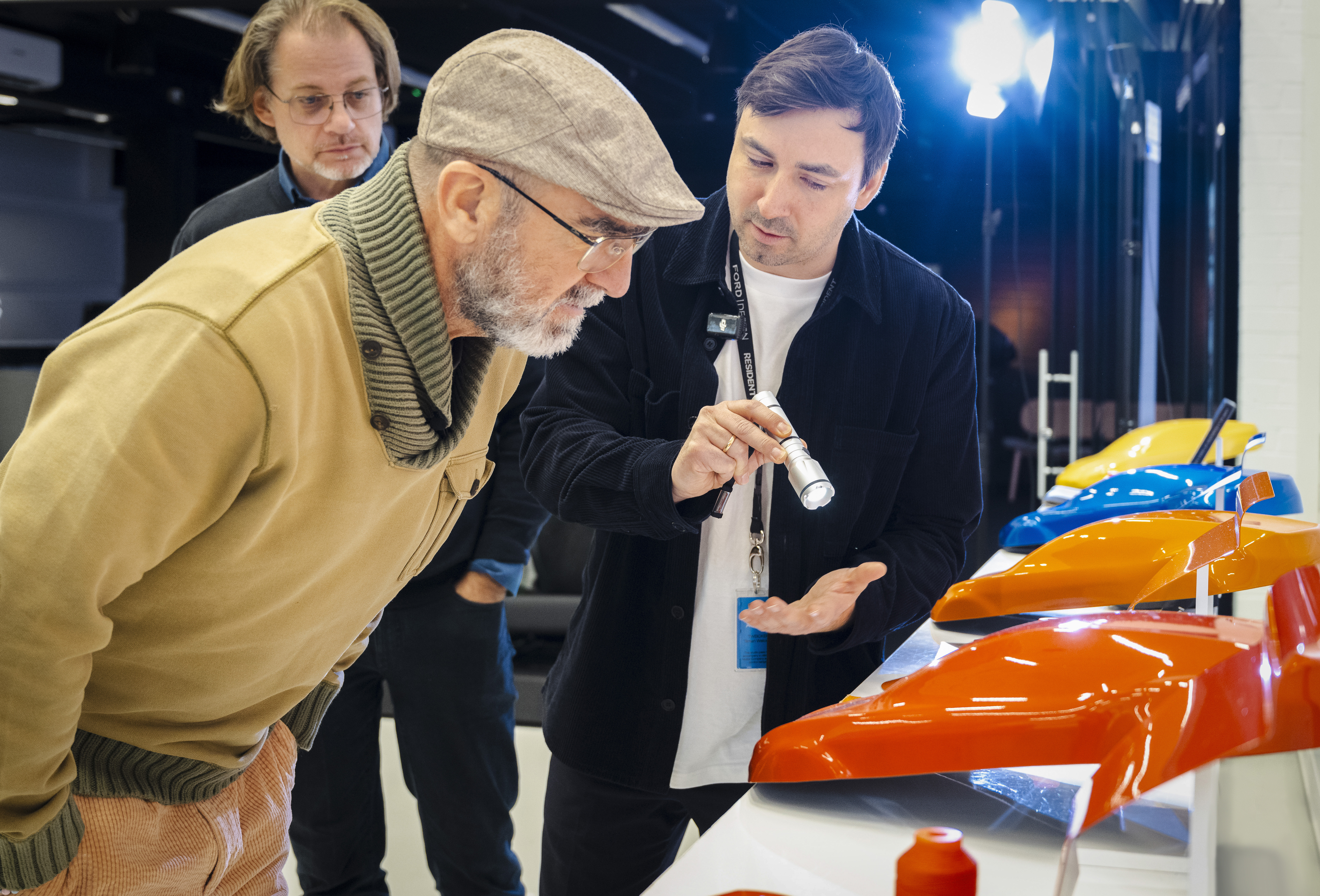 Eric Cantona with Thomas Morel (L) and Tilman Weickert (R) - LICENSE BY: Ford EXPIRY DATE: Perpetuity REGION: Global SCOPE: Earned editorial, press releases, press kits All non-broadcast digital and online media All non-broadcast digital and online media, plus Retail and POS (showrooms, events etc) All print media (newspaper, magazine etc)