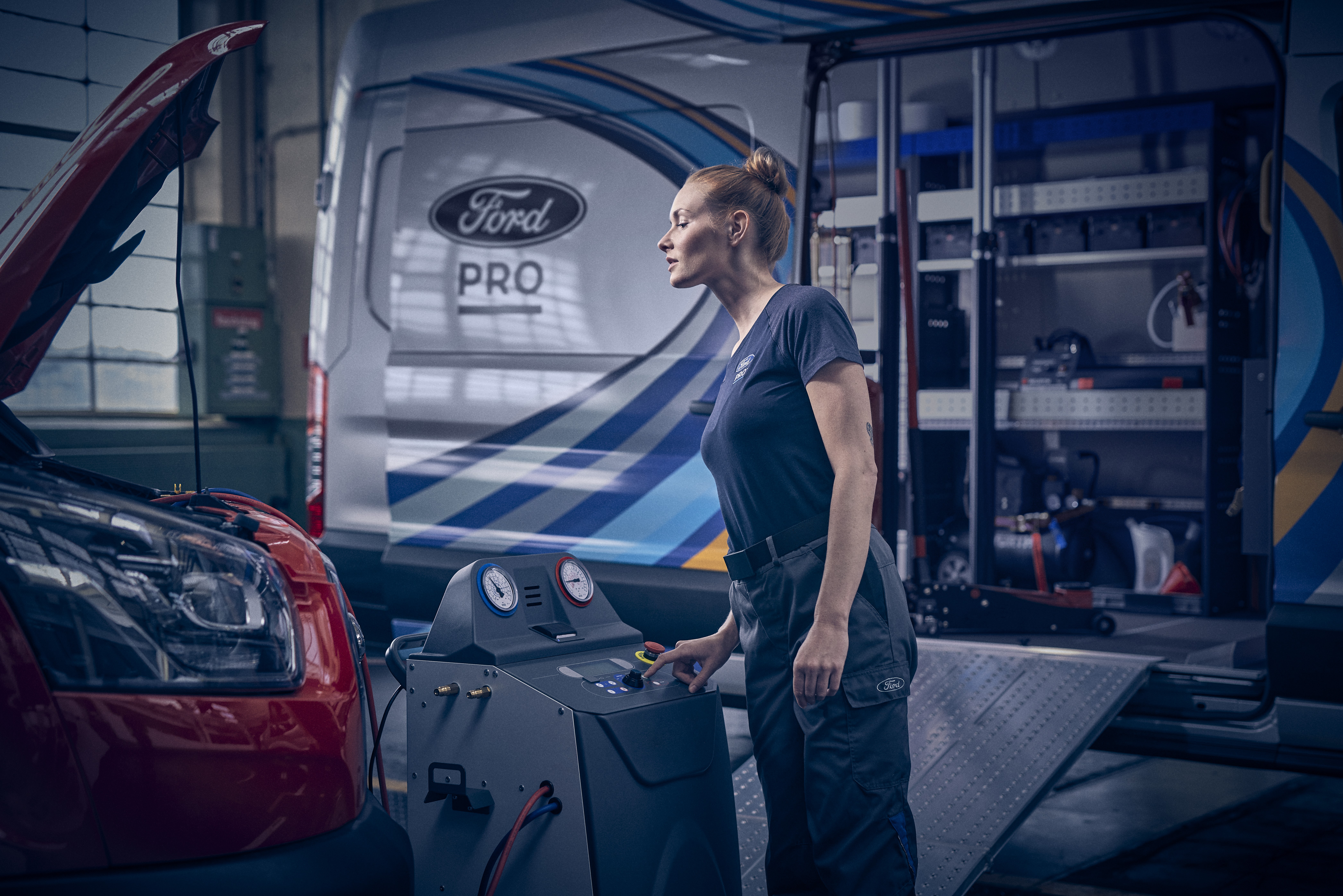 Almost 500 Ford Pro Mobile Service vans will be able to perform more than 70 per cent of servicing, maintenance and repair actions for customers' vehicles.