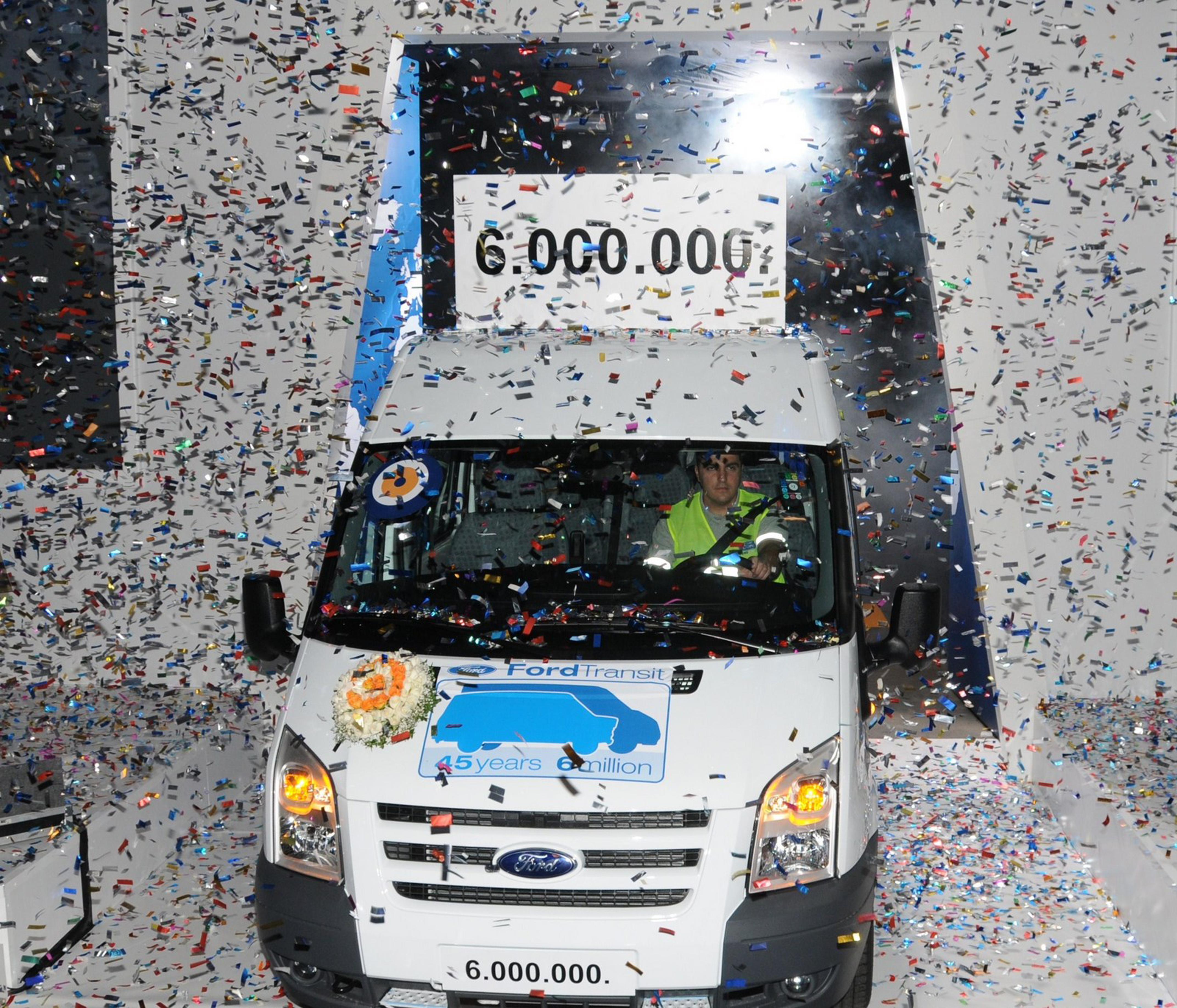 The 6 millionth Ford Transit. License valid for earned editorial, press releases, press kits. All non-broadcast digital and online media Region: Global. This content is solely for editorial use and for providing individual users with information. Any storage in databases, or any distribution to third parties within the scope of commercial use, or for commercial use is permitted with written consent from Ford in Europe GmbH only