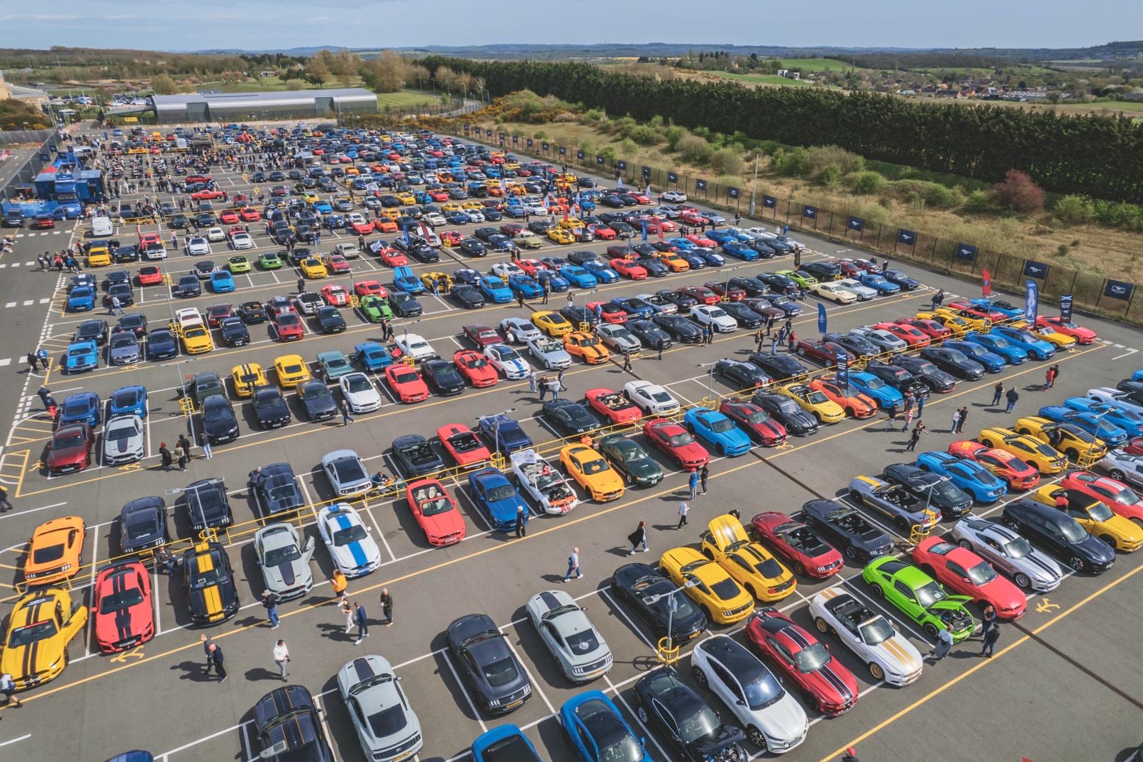 Ford Mustang gathering in the U.K.