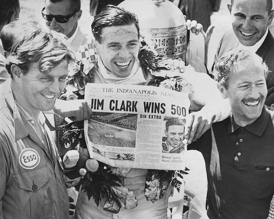 Jim Clark's 1965 Indianapolis 500 victory was a significant motorsports achievement for many reasons. Photo courtesy Indianapolis Motor Speedway Museum.