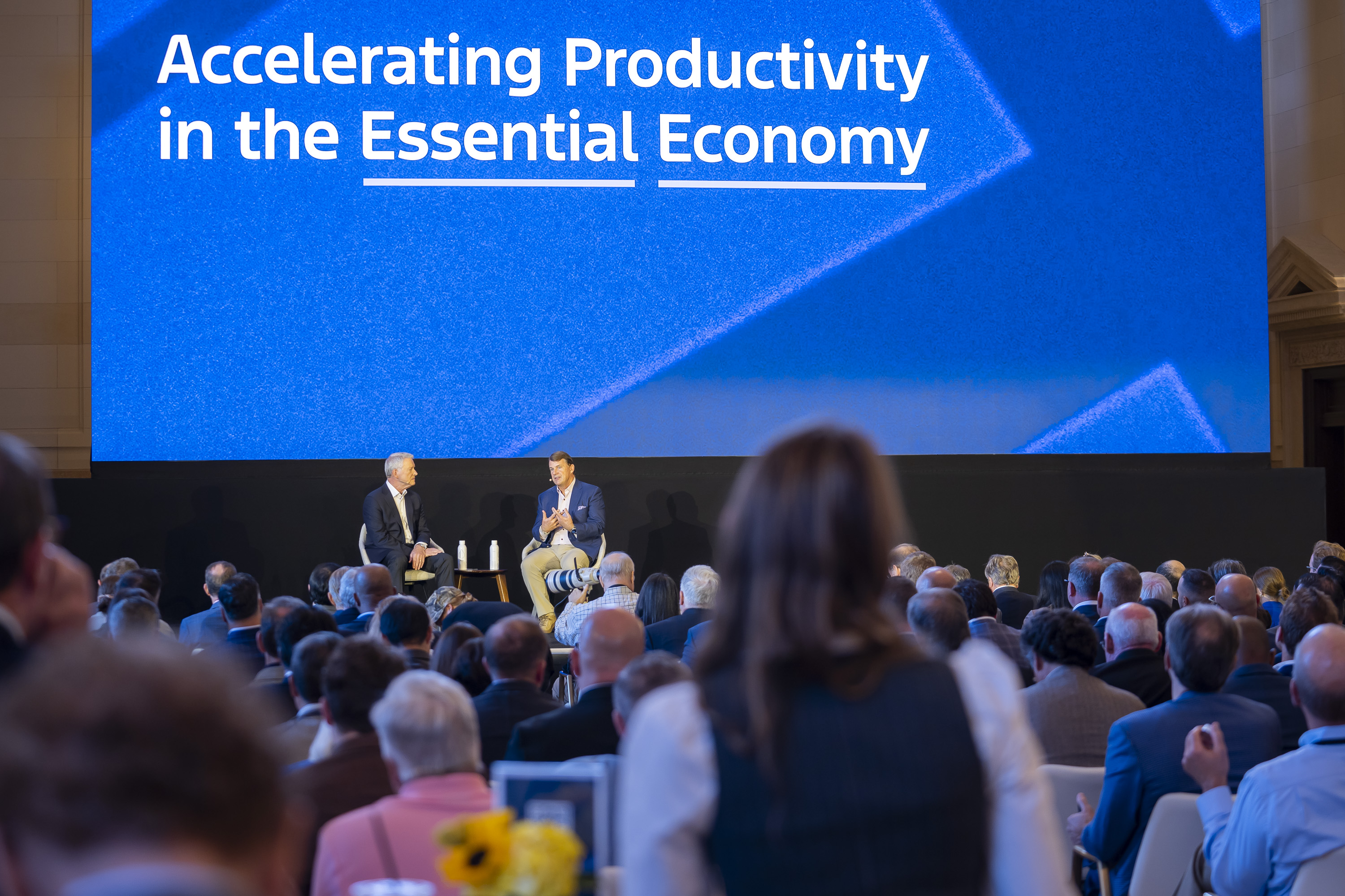 Leaders held the first national conversations on the Essential Economy on Sept. 30 at the Ford Pro Accelerate event.