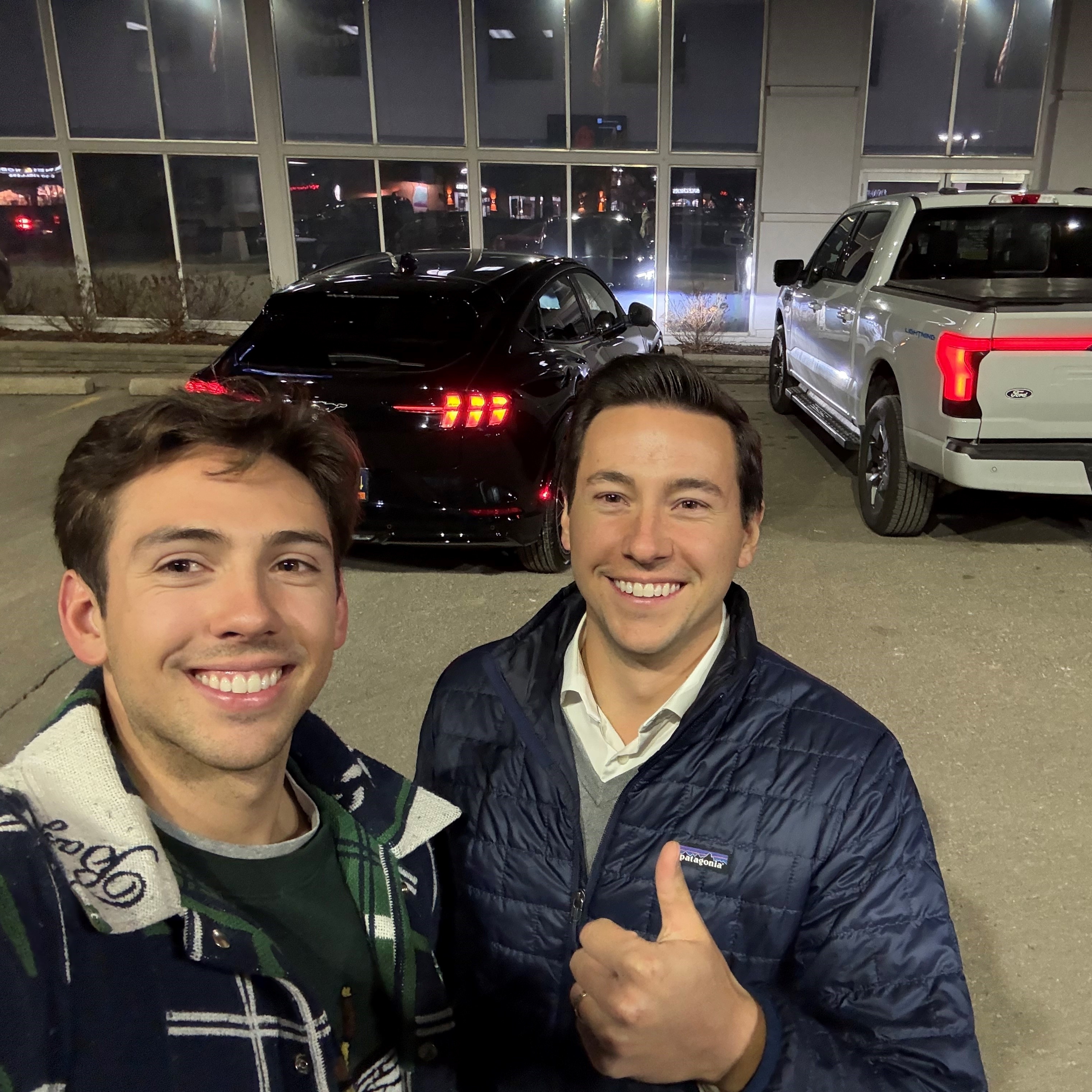 Jim (right) and his brother Adam (left).