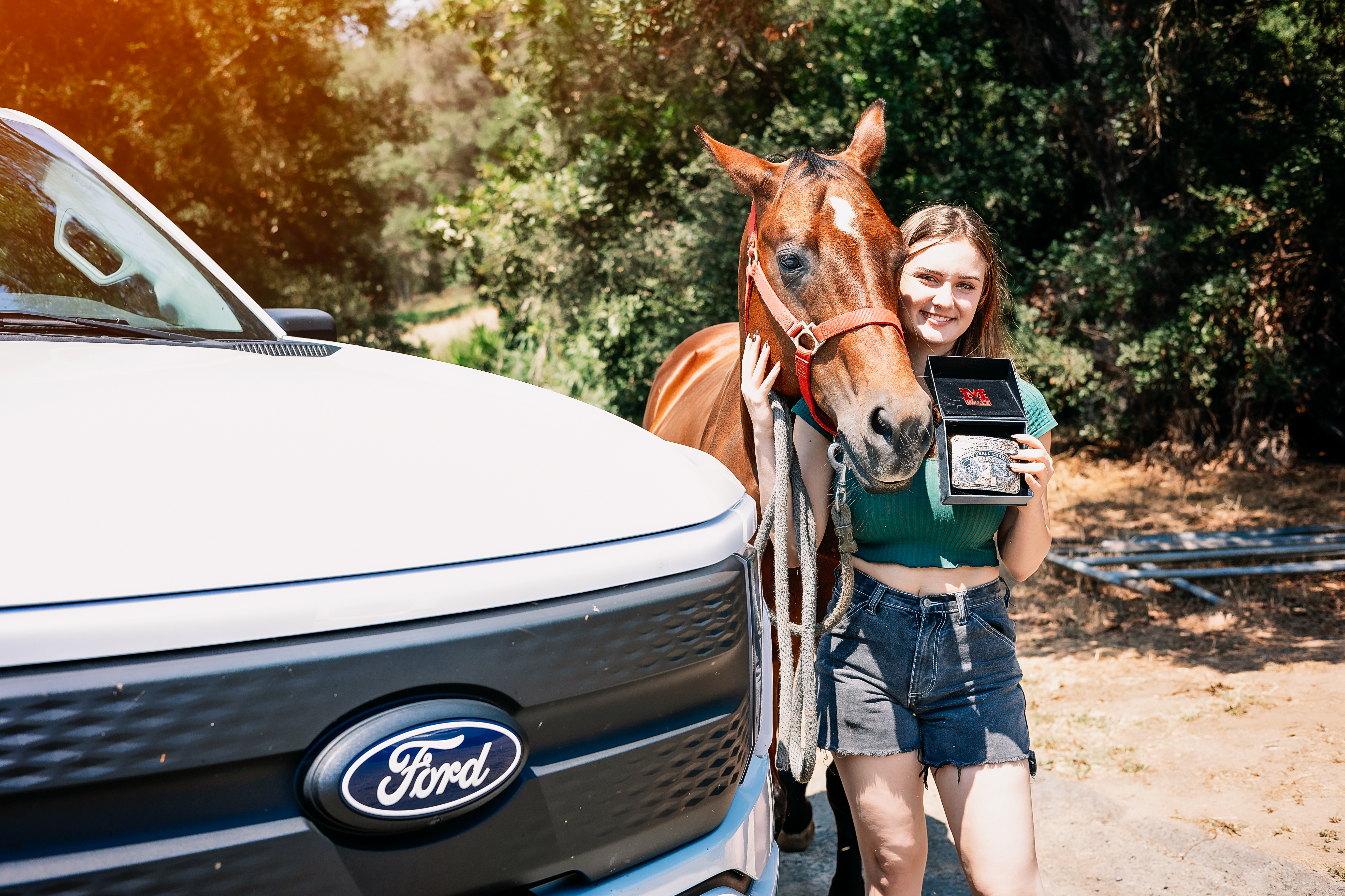 From hauling horses to hosting judges, the F-150 Lightning played a key role in the annual Mudslingers summer fundraiser held in Southern California.