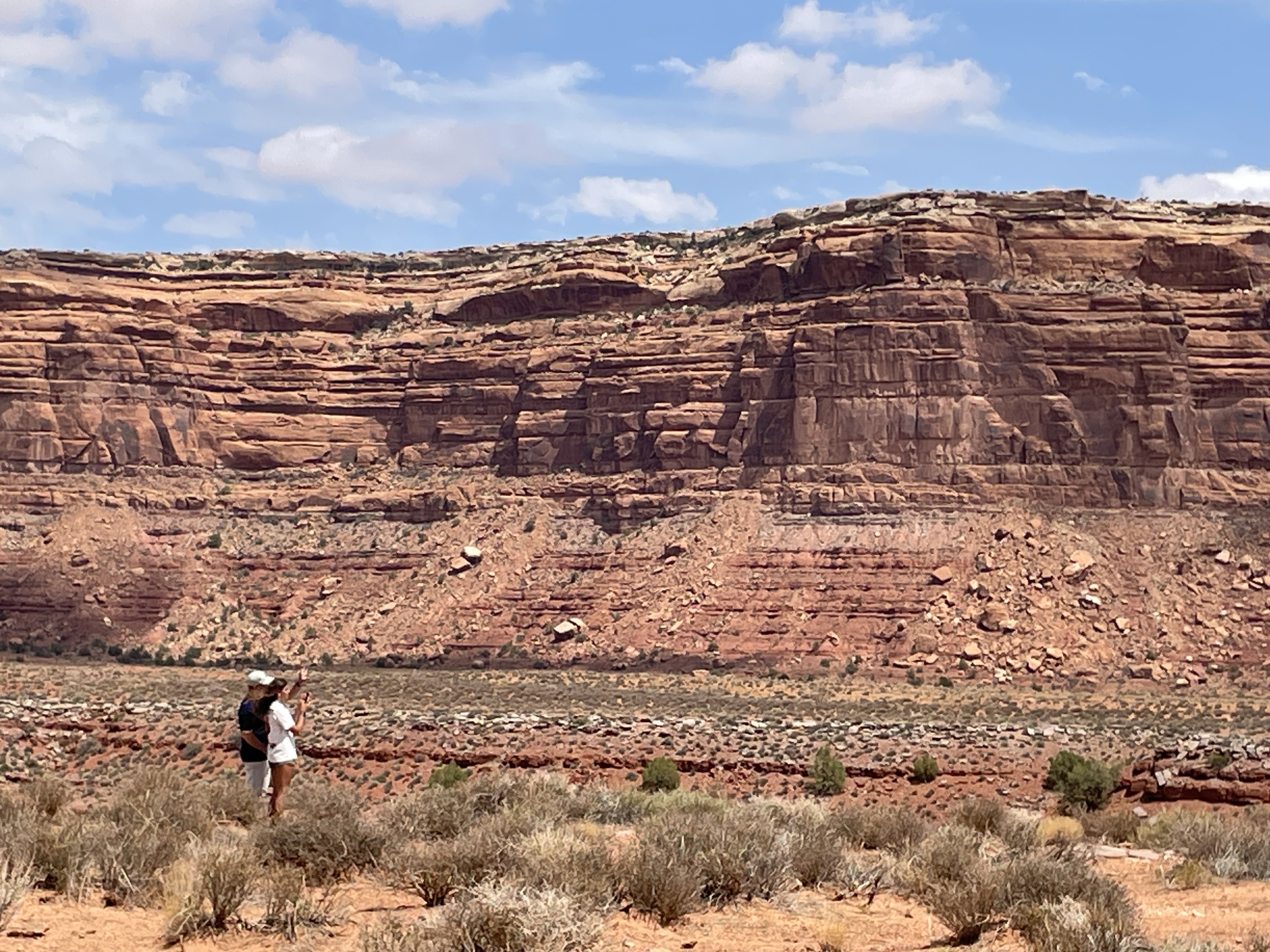 Jim Farley and his daughter Lilly enjoy the incredible view at Valley of the Gods.