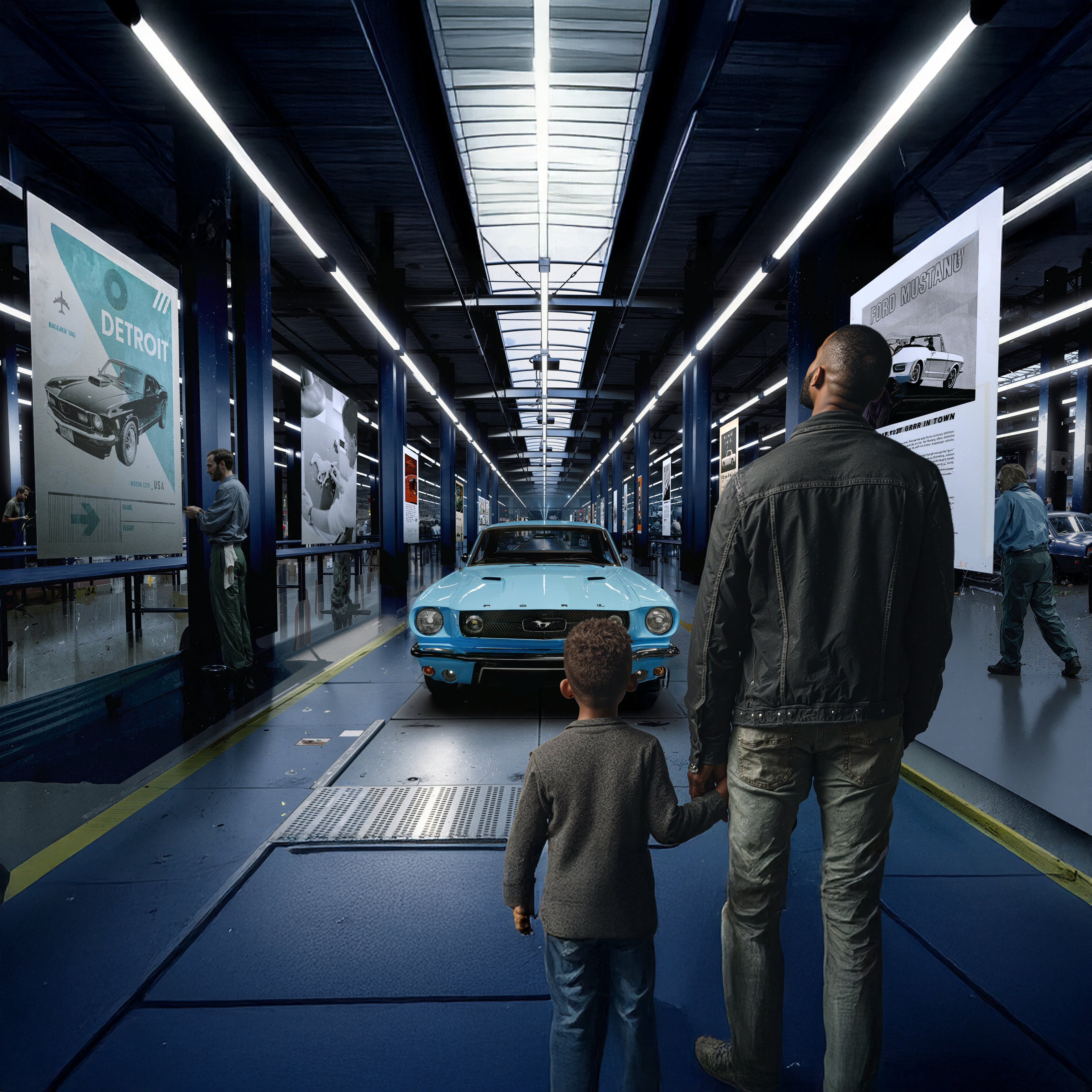 American Icon: A Mustang Immersive Experience Rendering