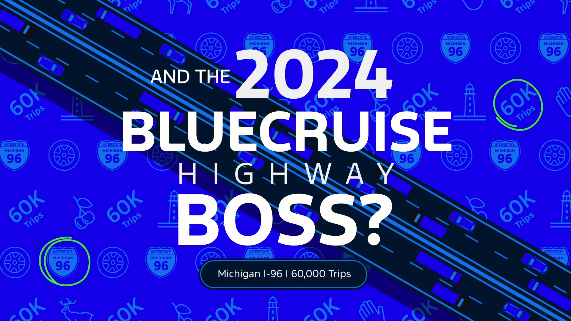Graphic: The 2024 BlueCruise Highway Boss was Michigan's I-96.